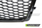 Preview: Upgrade Sportgrill / Kühlergrill für Audi A4 B8 (8K) 08-11 Hochglanz schwarz in Wabendesign